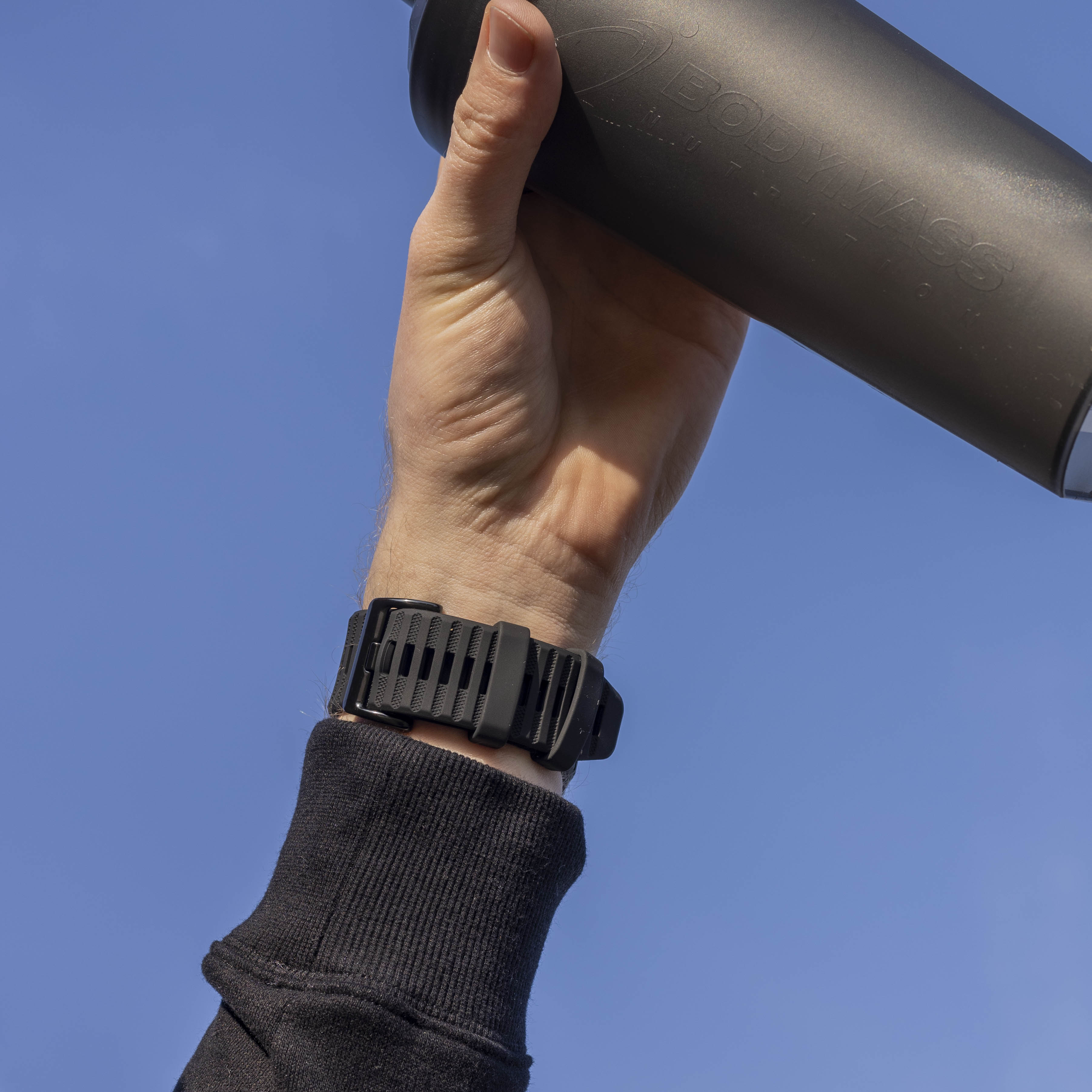Bandz Bracelet silicone avec boucle Garmin Fenix 5x/6x (noir)
