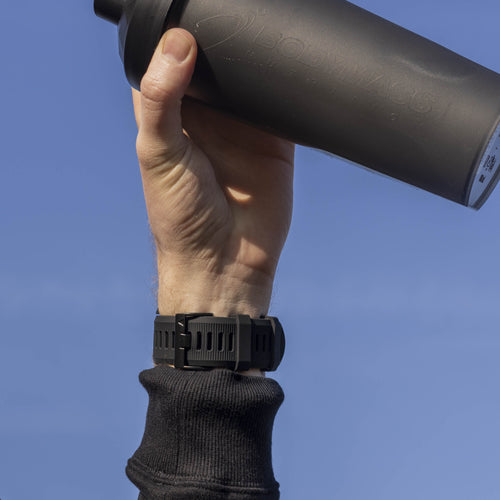 Silicone Strap, black, lifestyle photo