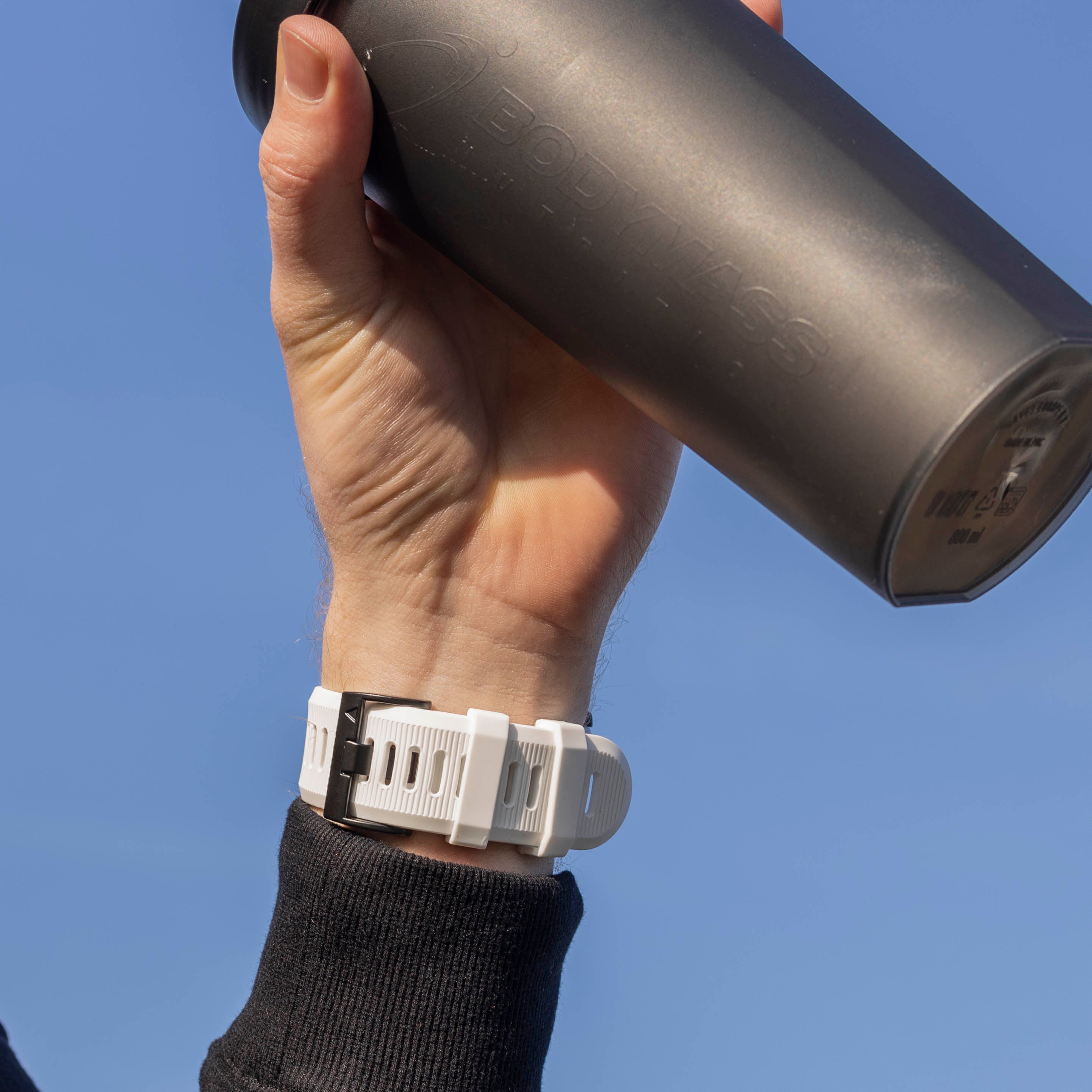 Bracelet silicone Garmin Fenix ​​​​5x / 6x (blanc)