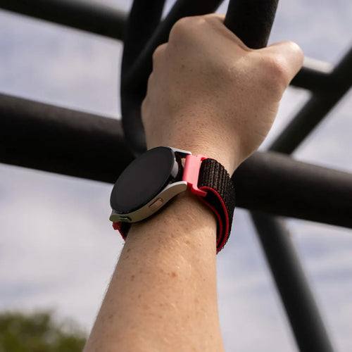 Bracelet nylon Coros Apex 2 Pro (noir/corail)