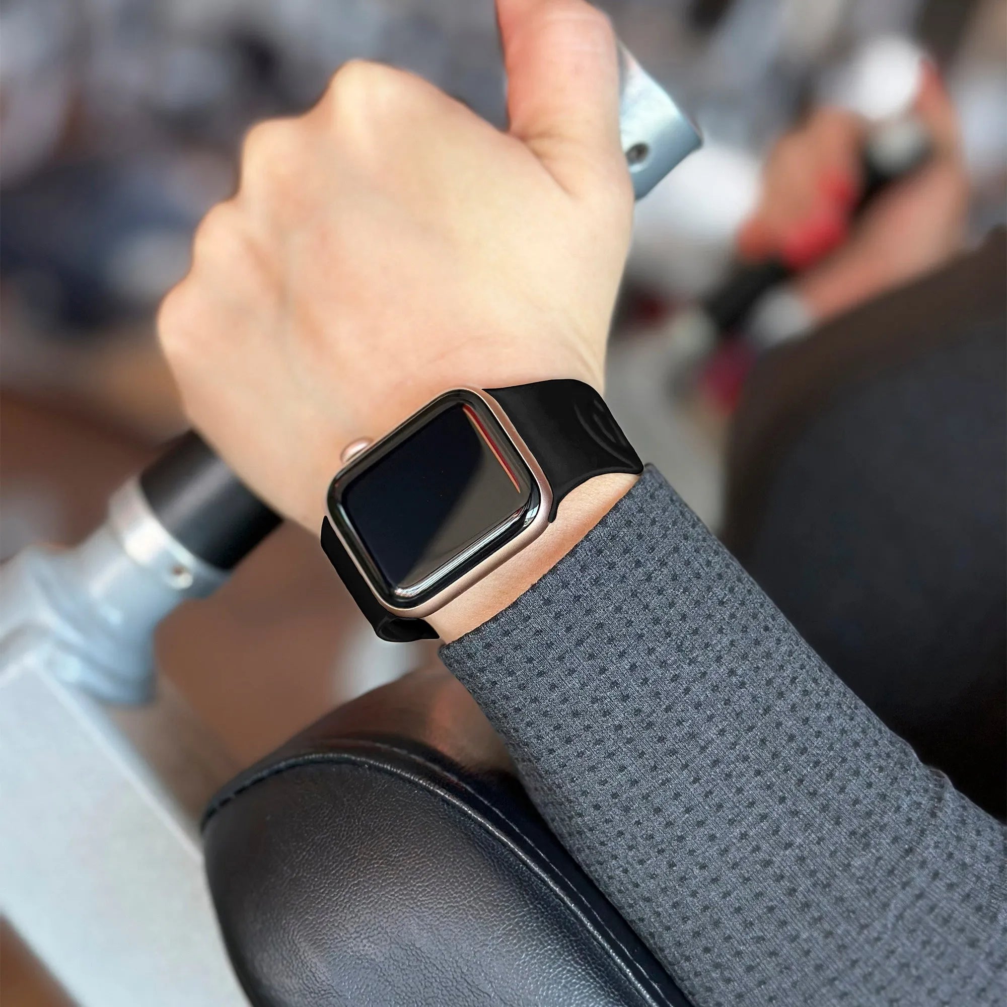 Apple Watch Silicone Chain Strap (Black)