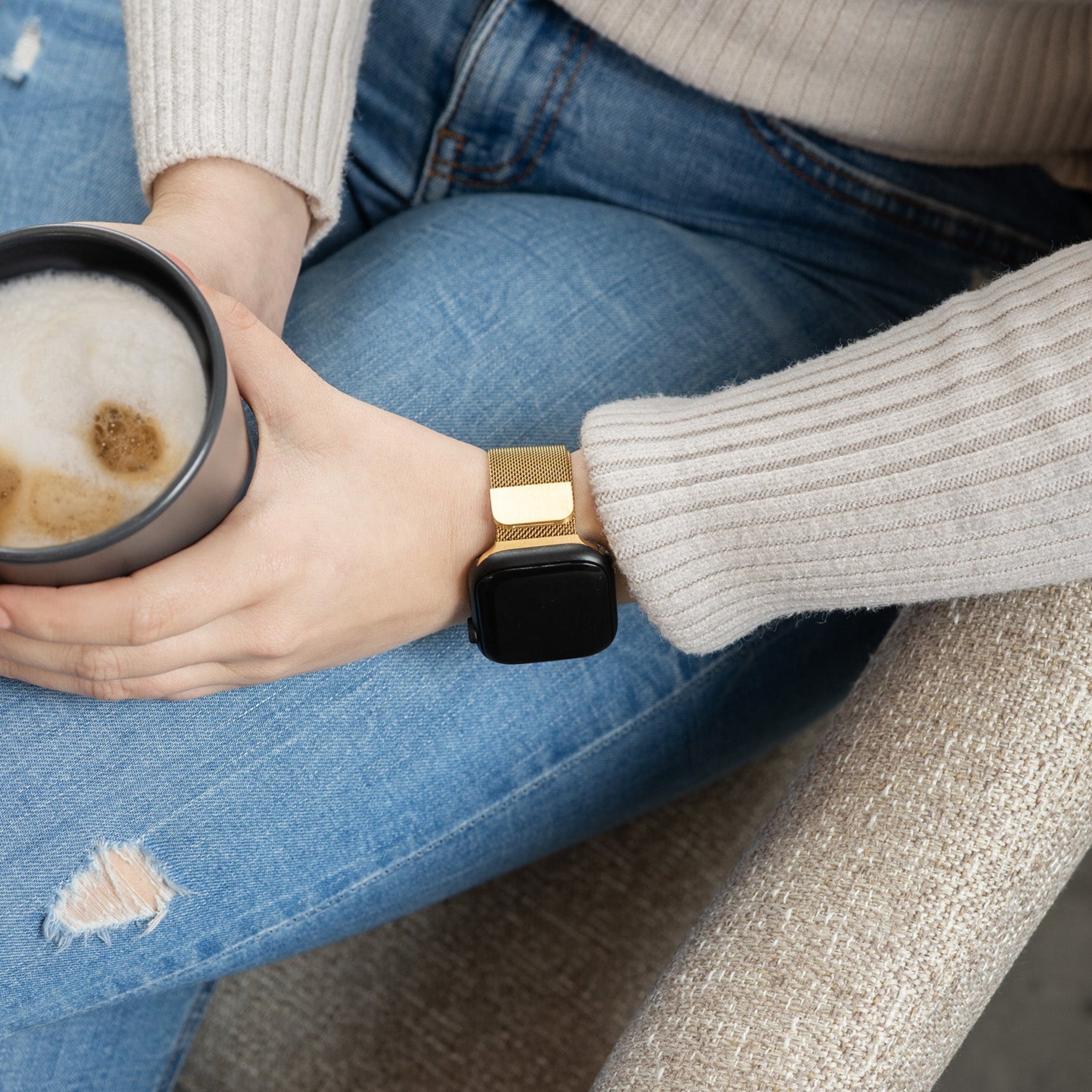 Bracelet Milanais Apple Watch (or)