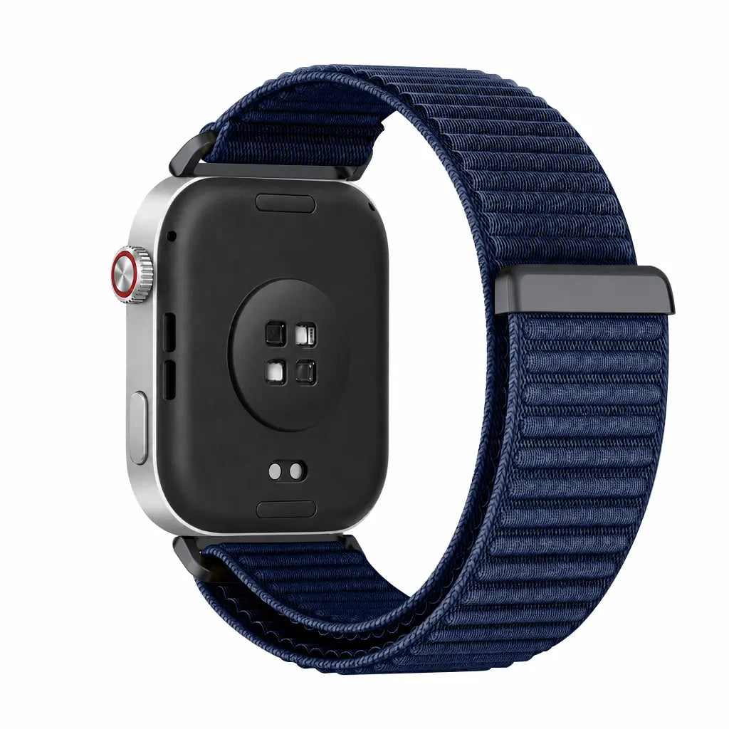 Bracelet nylon ondulé Xiaomi Smart Band 10 Pro (bleu foncé)