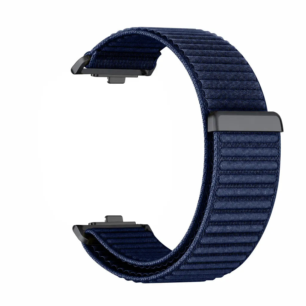 Bracelet nylon ondulé Xiaomi Smart Band 10 Pro (bleu foncé)