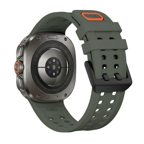 Samsung Galaxy Watch Ultra Silicone Strap (Dark Green)