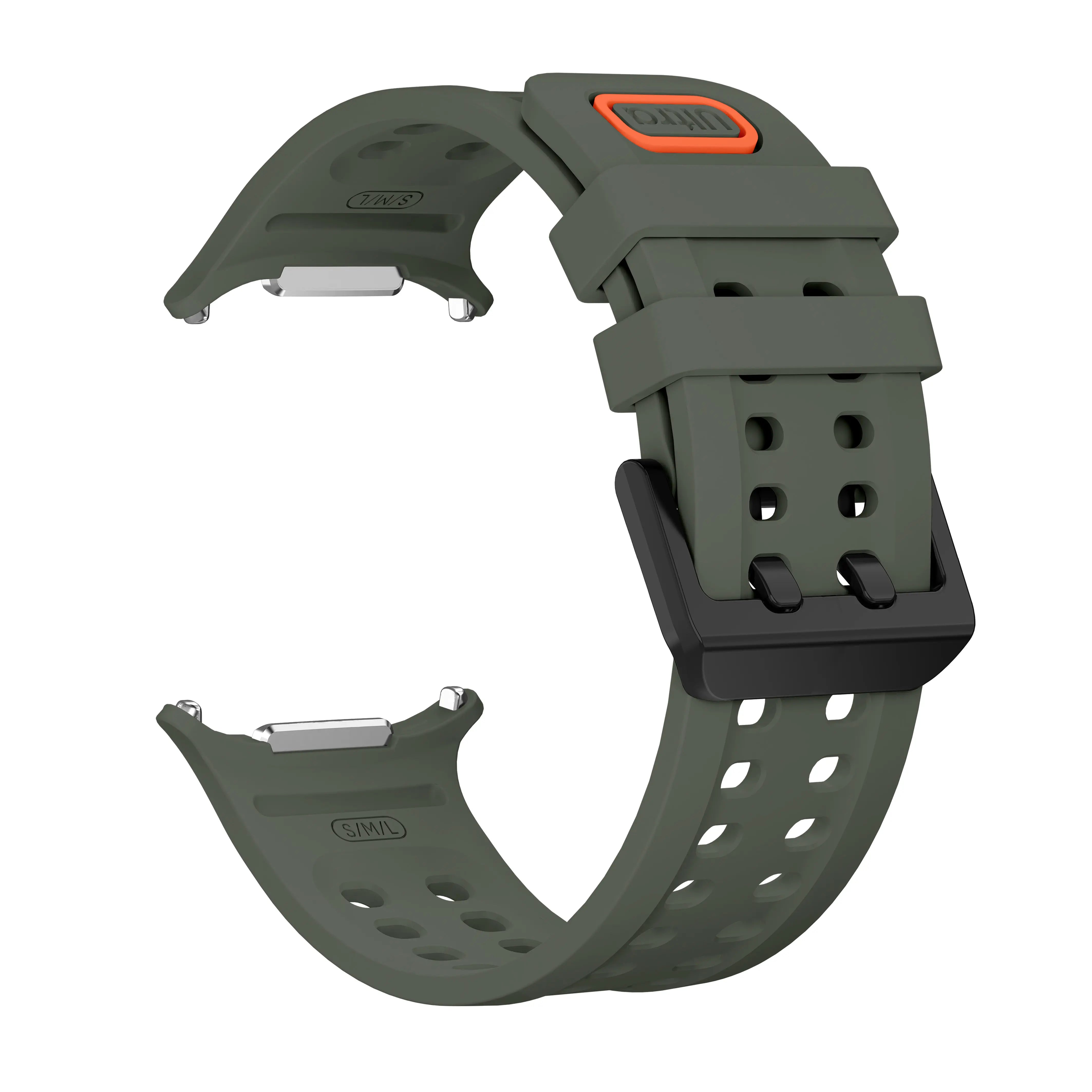 Samsung Galaxy Watch Ultra 2 Silicone Strap (Dark Green)