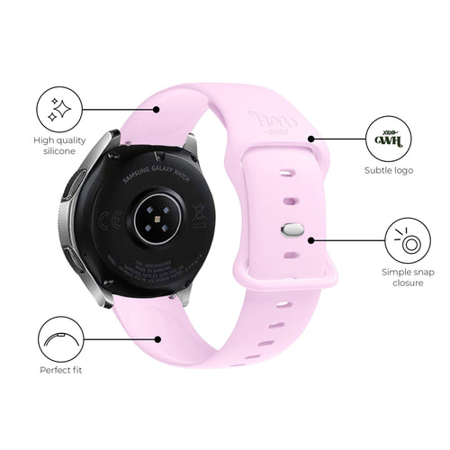 xoxo Wildhearts Samsung Galaxy Watch 5 Pro Silicone Strap (Bright Pink)