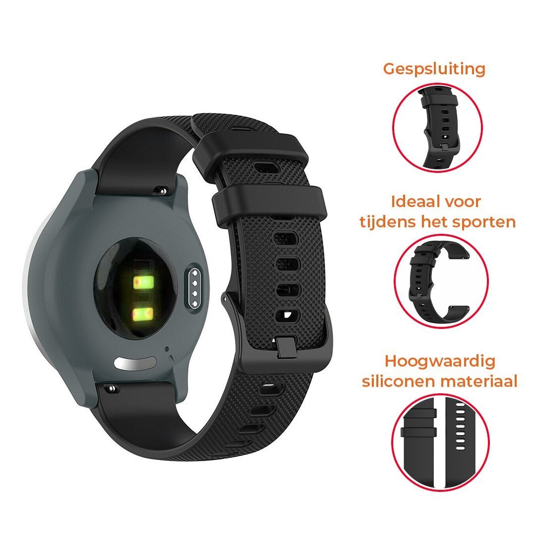 Bracelet silicone Huawei Watch GT 5 Pro 42mm (noir)