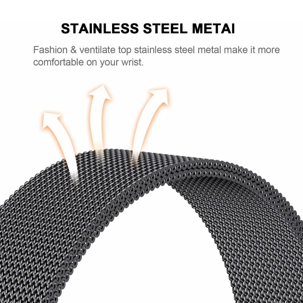 Bracelet milanese Xiaomi Mi Watch (noir)