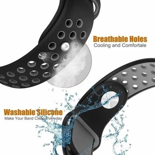 Silicone Sport Strap, black/grey, promotional banner