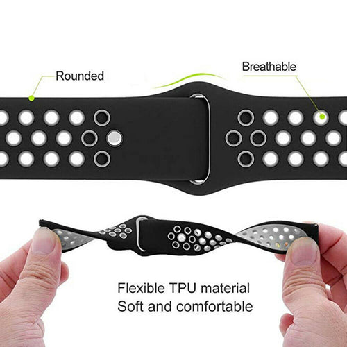 Silicone Sport Strap, black/grey, promotional banner