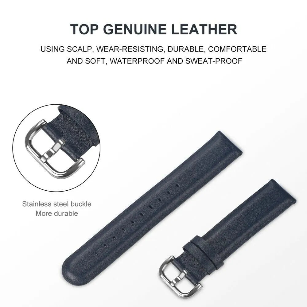 Leather Strap, dark blue, promotional banner