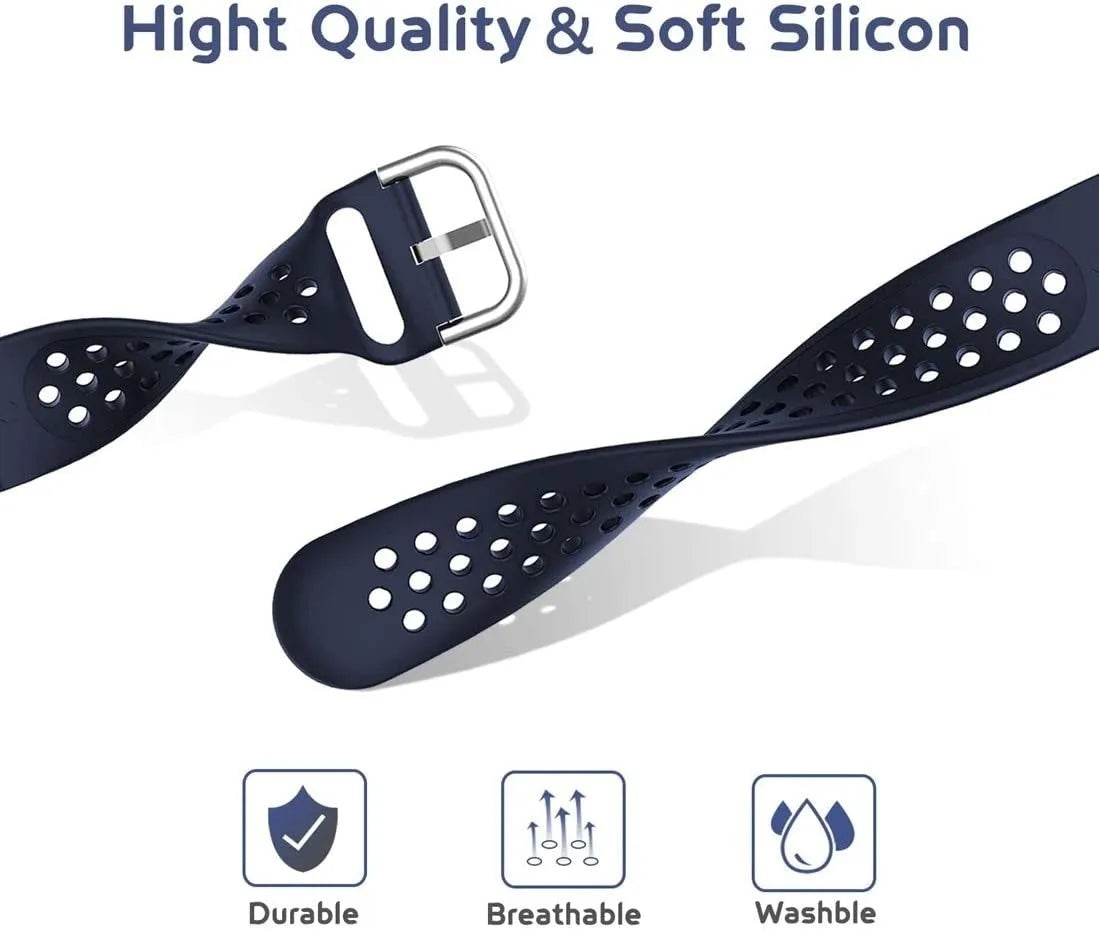 Breathable Silicone Strap, dark blue, promotional banner
