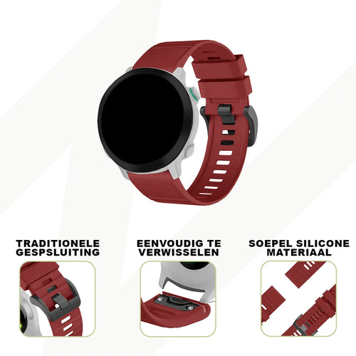 Buckled Silicone Strap, red, promotional banner