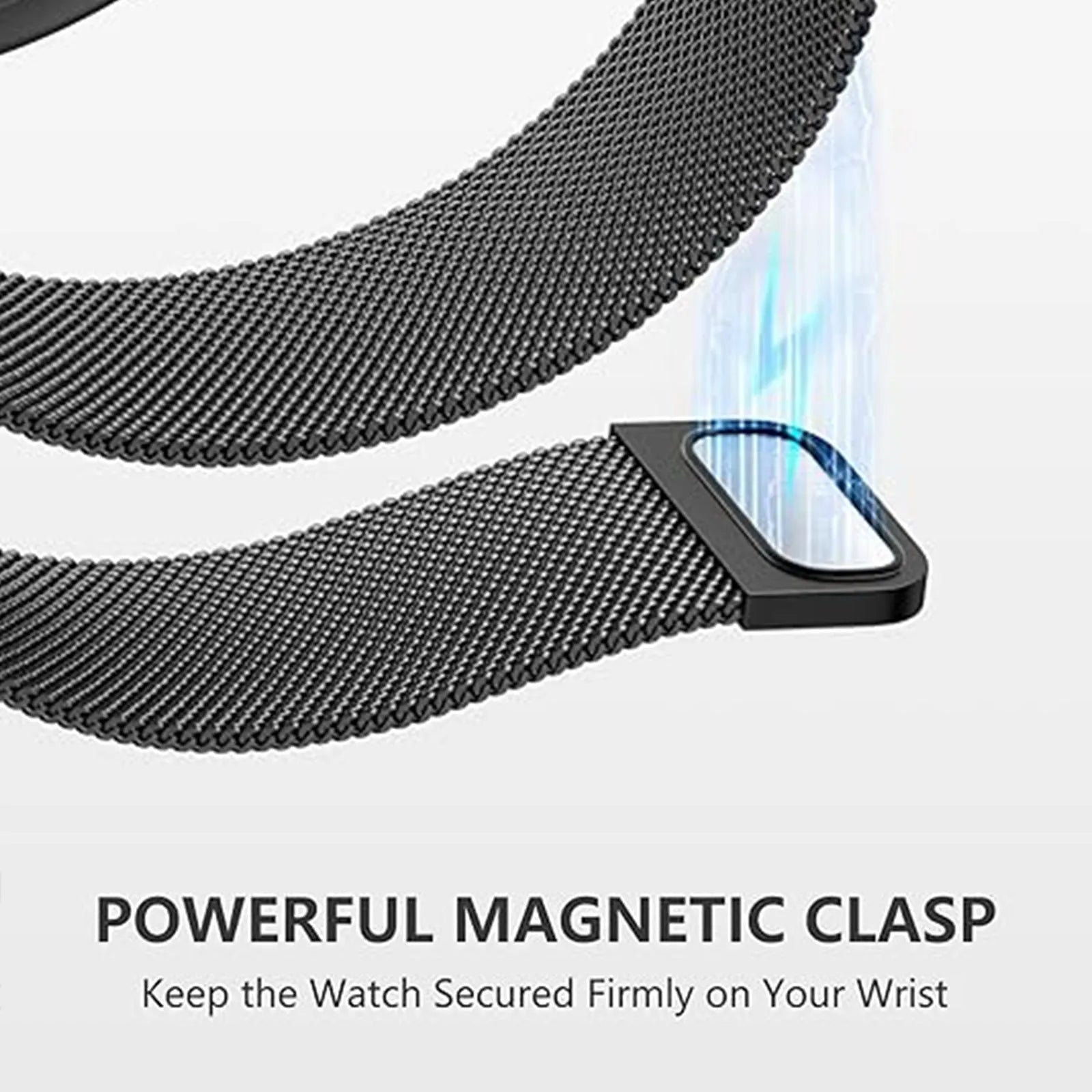 Premium Milanese Strap, black, promotional banner