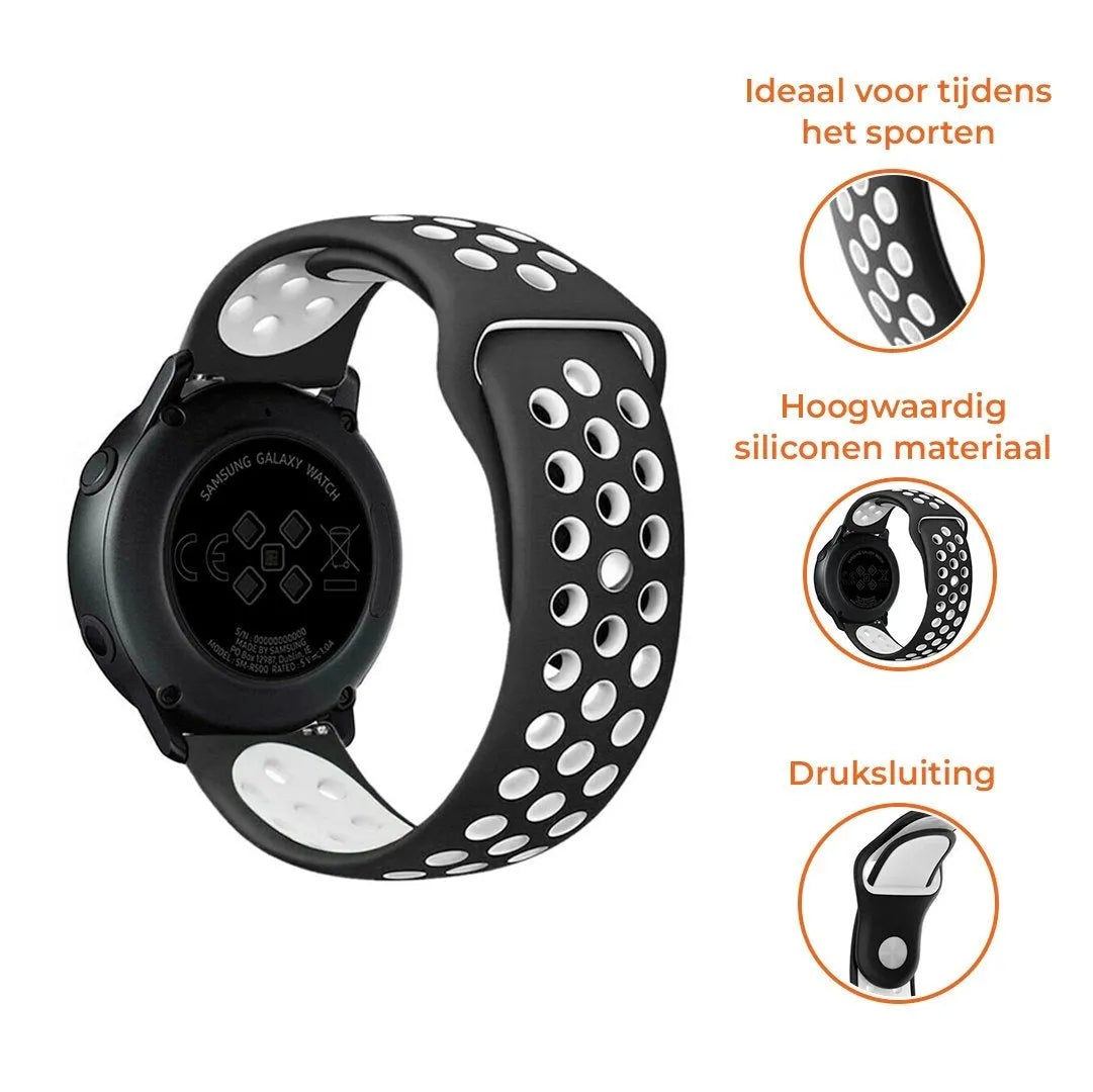 Suunto 9 Peak Sport Strap (Black/White)