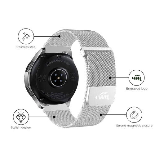 Bracelet milanais xoxo Wildhearts Huawei Watch GT 3 46mm(argenté)