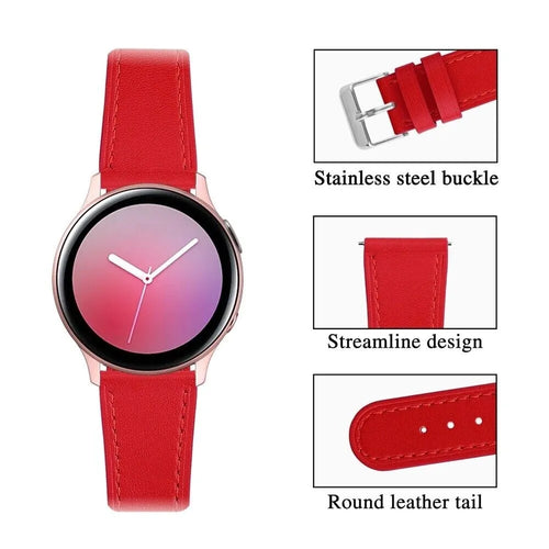 Modern Leather Strap, red, infographic (USP banner)