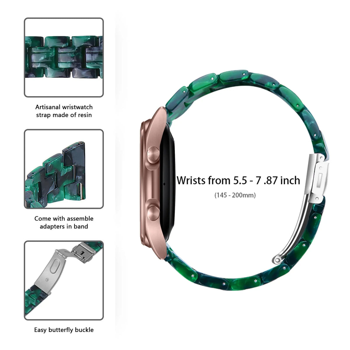 Metal Resin Strap, green, promotional banner