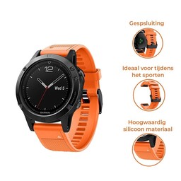 Bracelet silicone Garmin Instinct 3 - 45mm (orange)