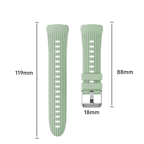 Bracelet silicone 'Perfect Fit' Huawei Watch 5 - 42mm (vert clair)