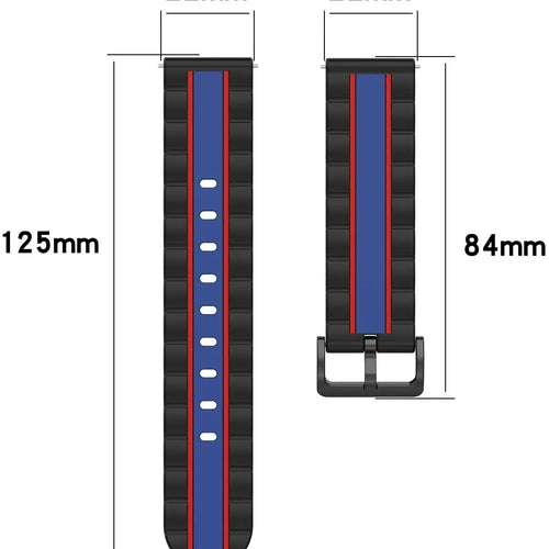 Oppo Watch S Special Edition Strap (Black/Blue)
