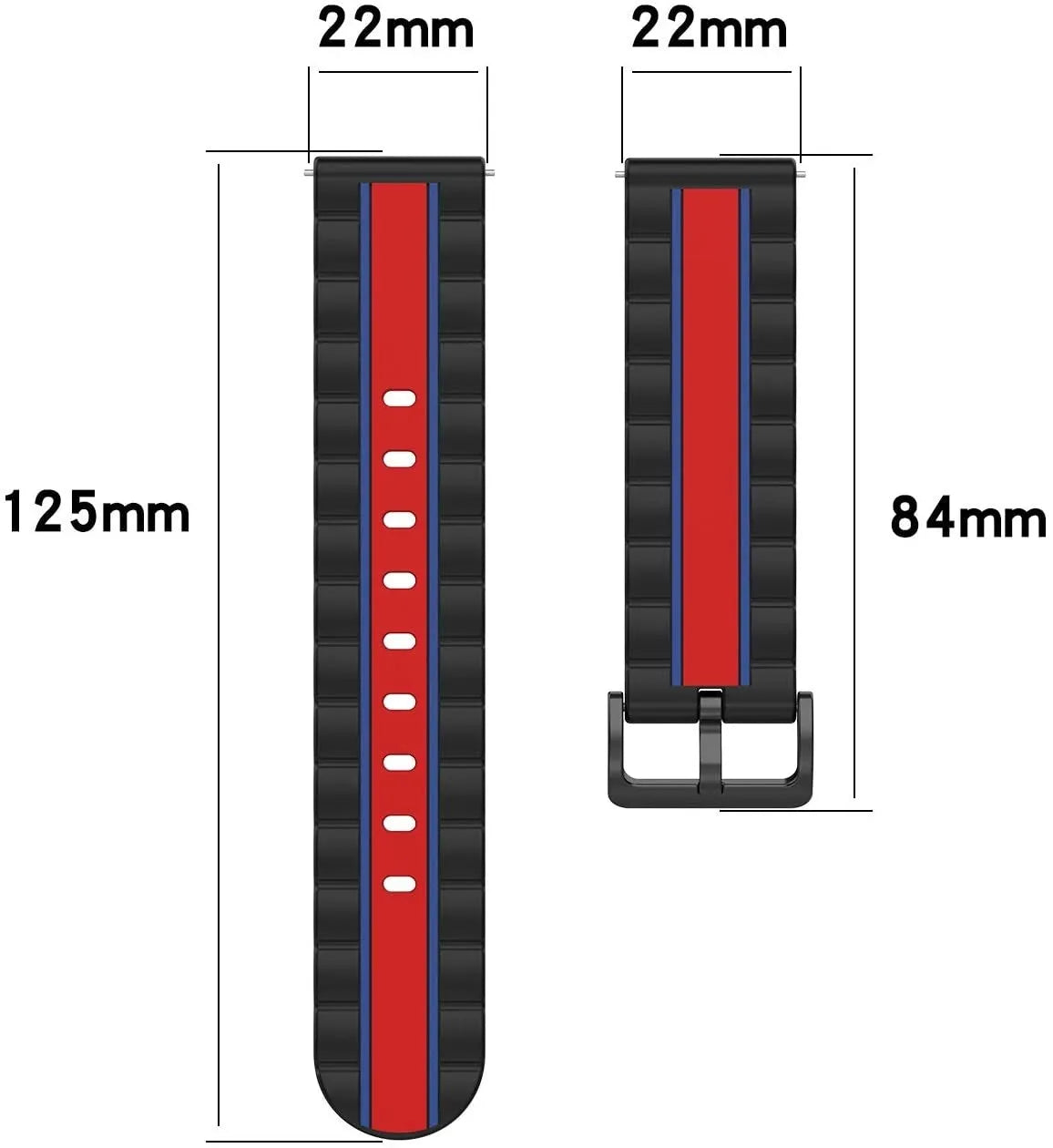 Polar Street X Special Edition Strap (Black/Red)