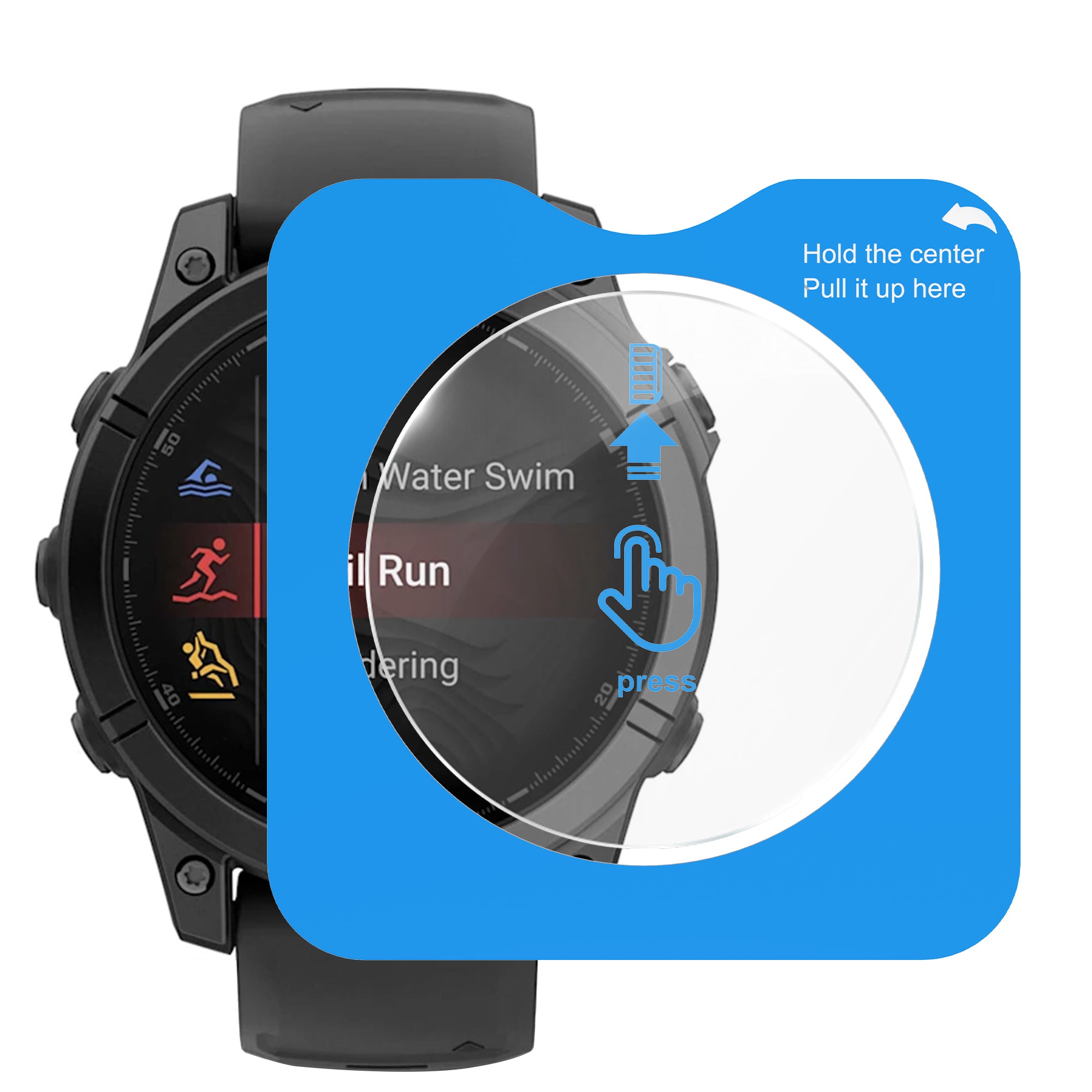 Protection d'écran avec outil de pose en un clic - Garmin Fenix E