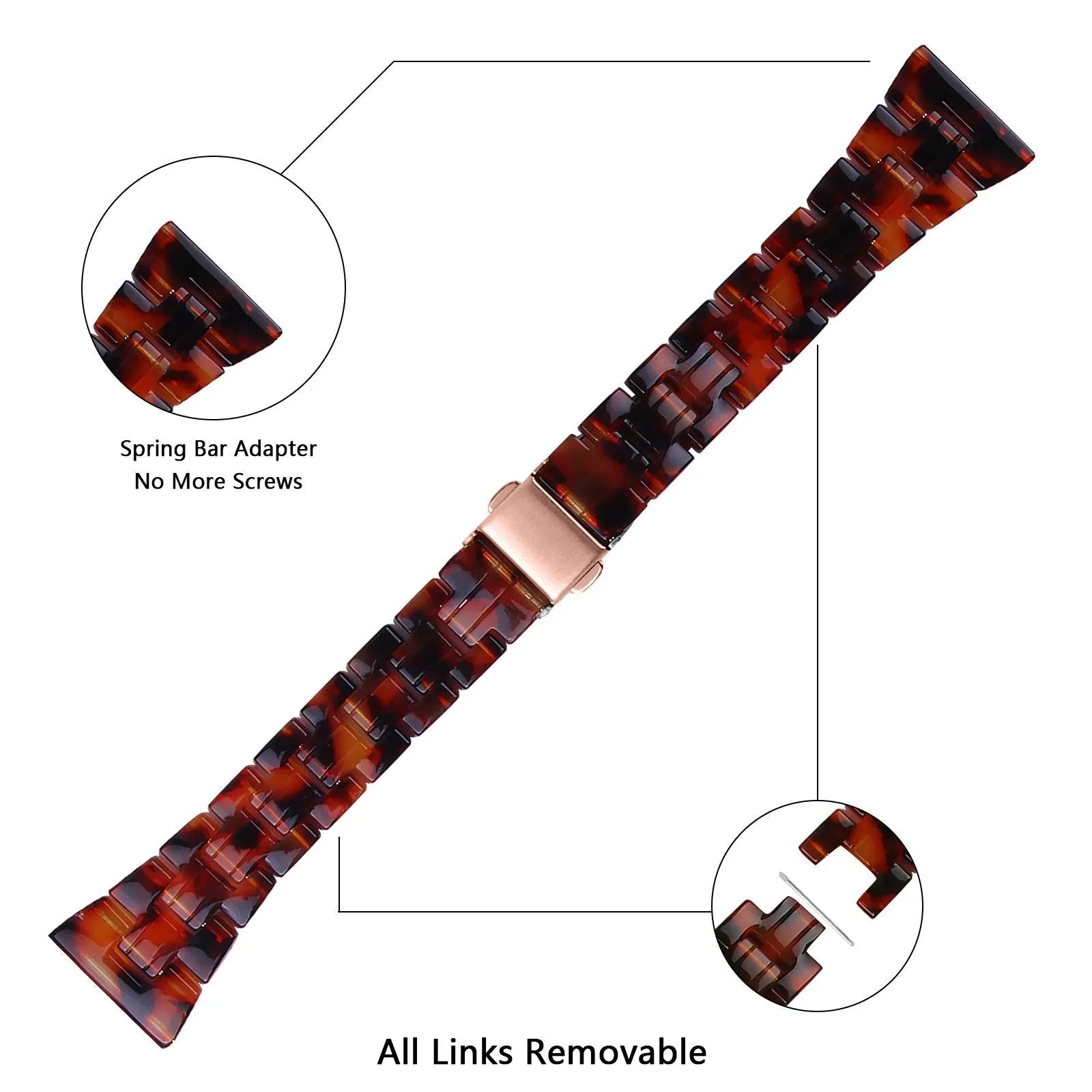 Bracelet résine Amazfit Active 2 (lava)