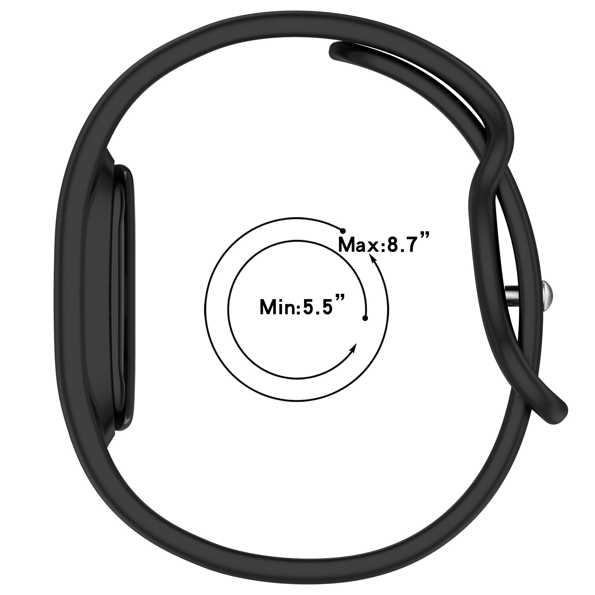 Bracelet silicone classique Fitbit Air (noir)