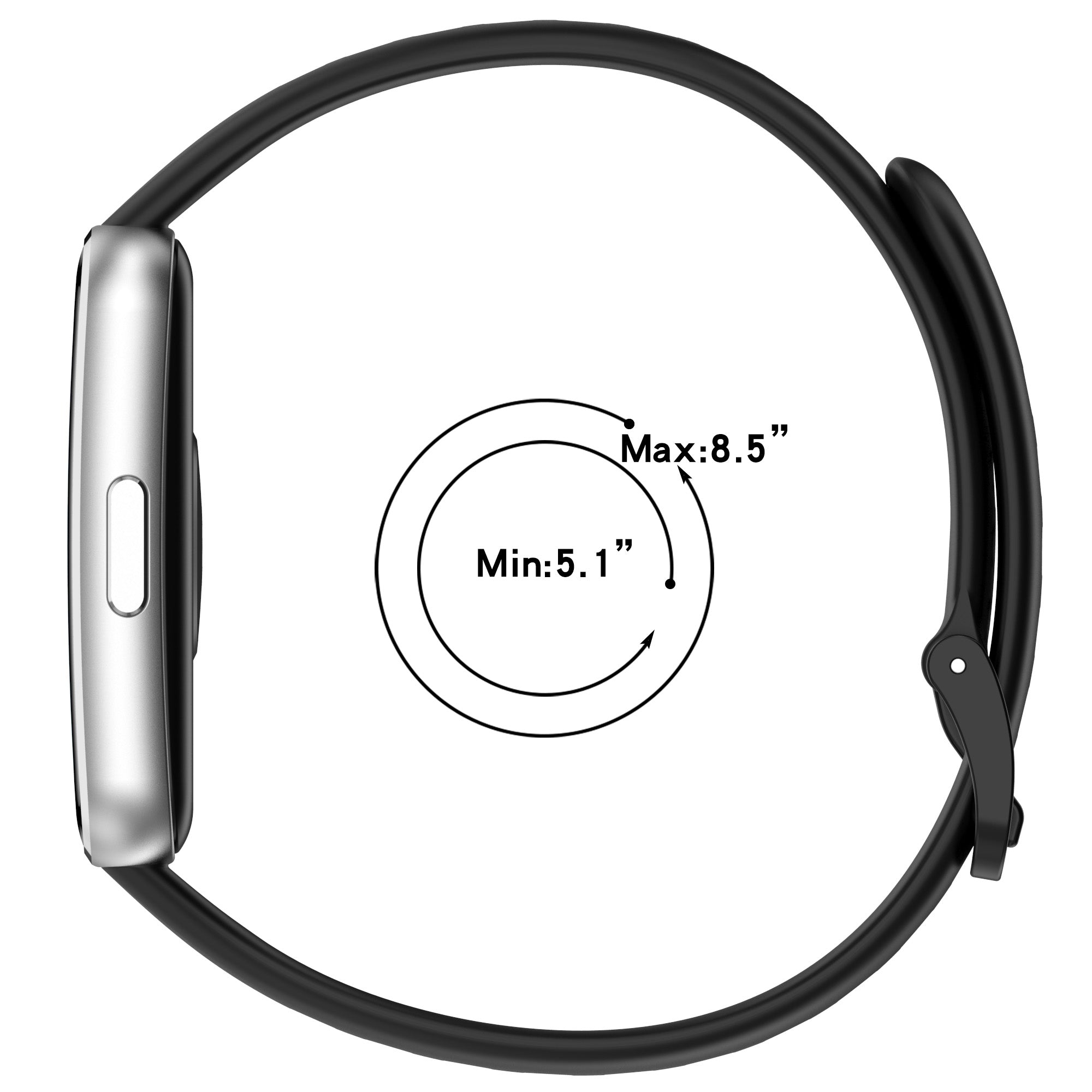 Bracelet silicone Huawei Band 11 (noir)