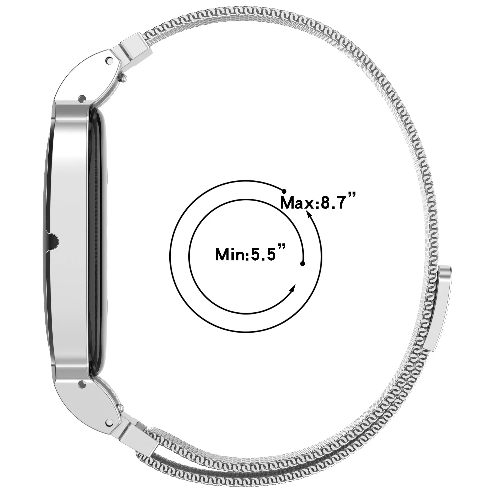 Bracelet milanais Fitbit Air (or rose)