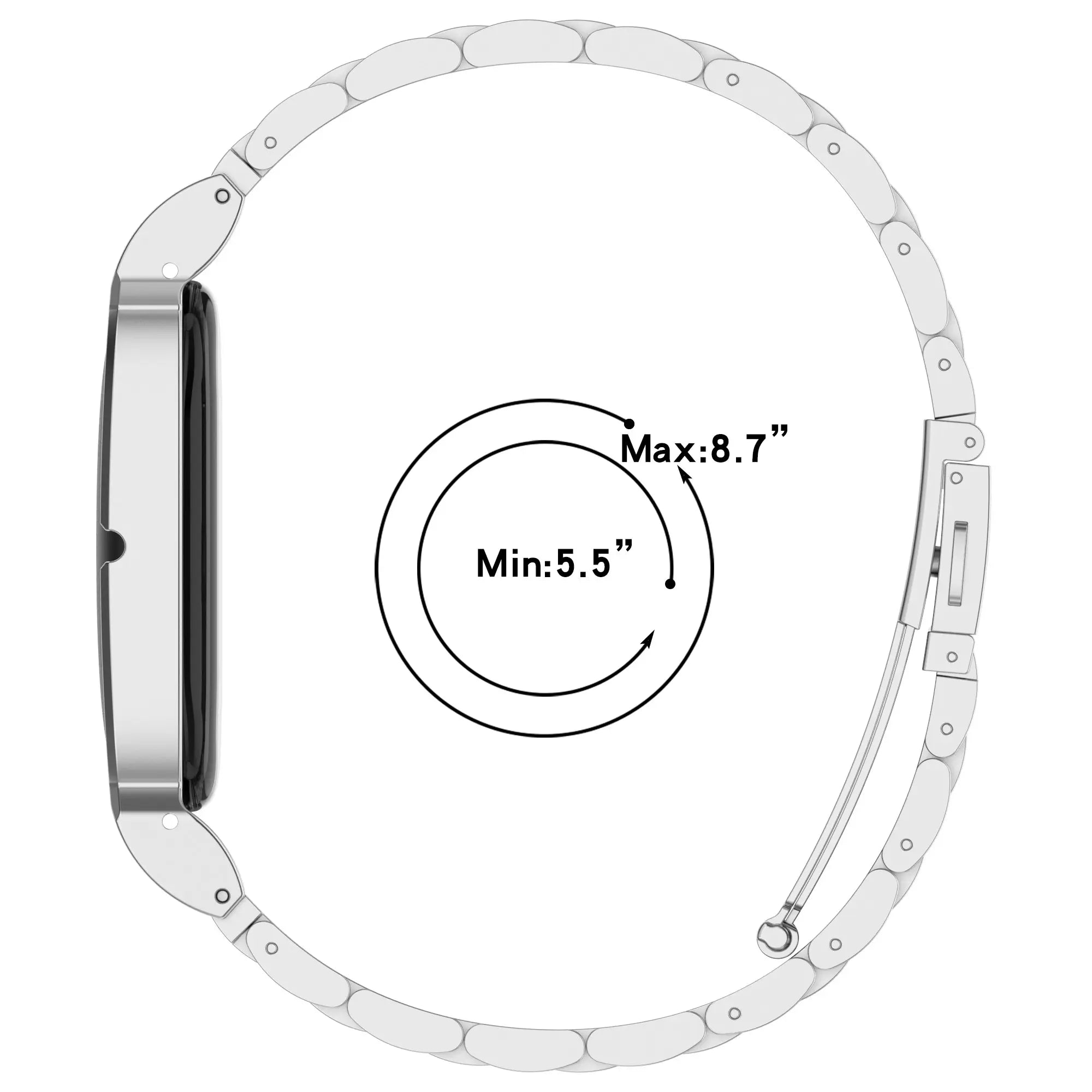 Bracelet acier Fitbit Air (argent)