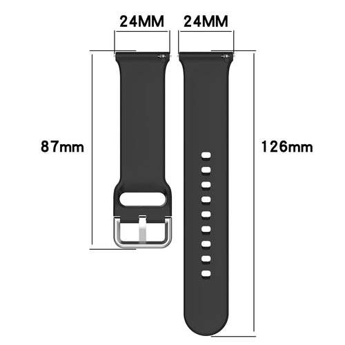 Bracelet silicone avec boucle TicWatch Pro 5 Enduro (blanc)