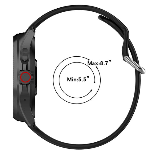 Coros Nomad Silicone Buckle Strap (Black)