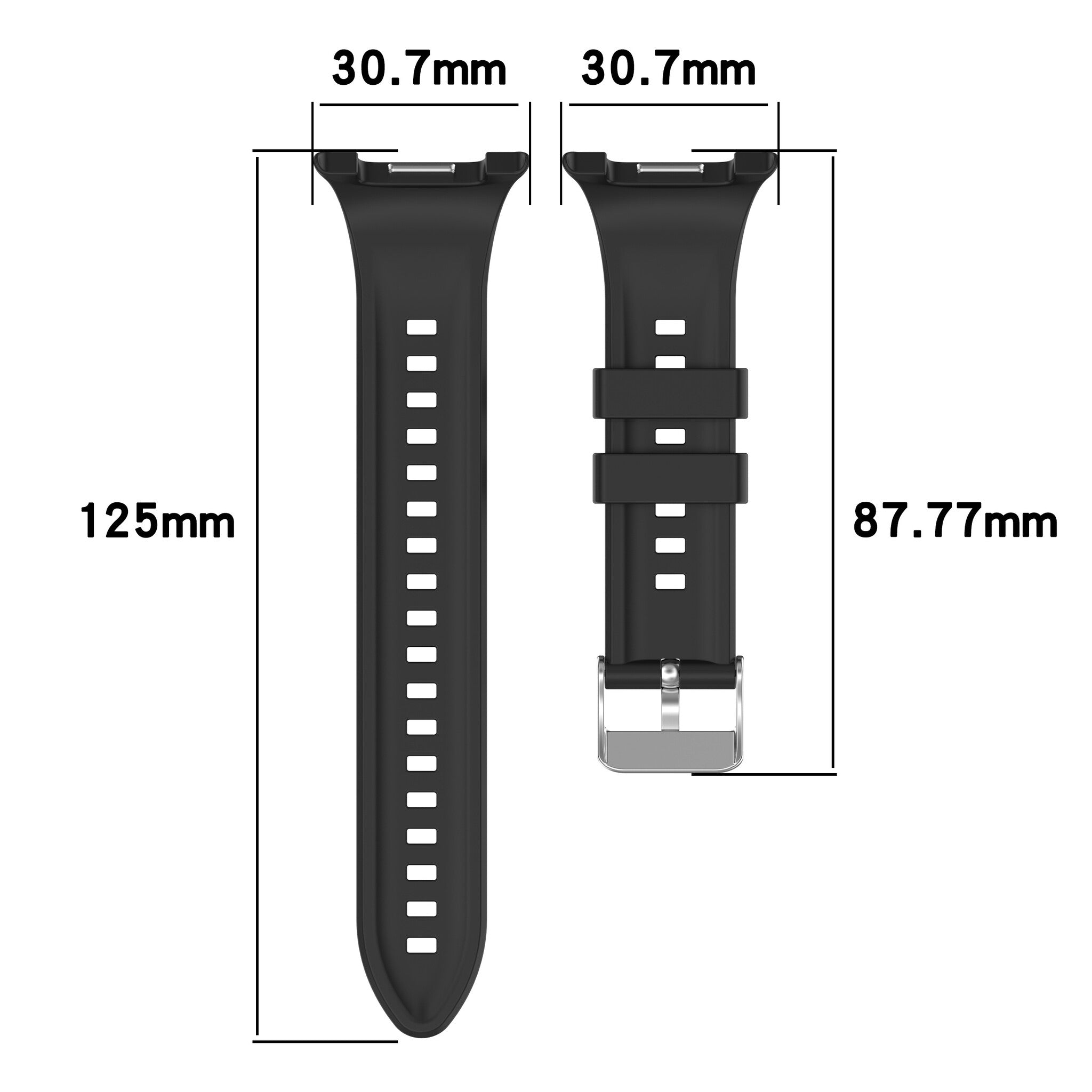 Bracelet silicone diamond Samsung Galaxy Watch 9 - 44mm (lumière stellaire)