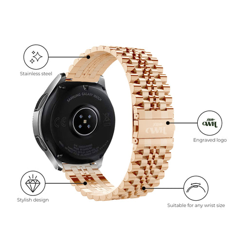 xoxo Wildhearts Samsung Gear Sport Steel Strap (Rose Gold)
