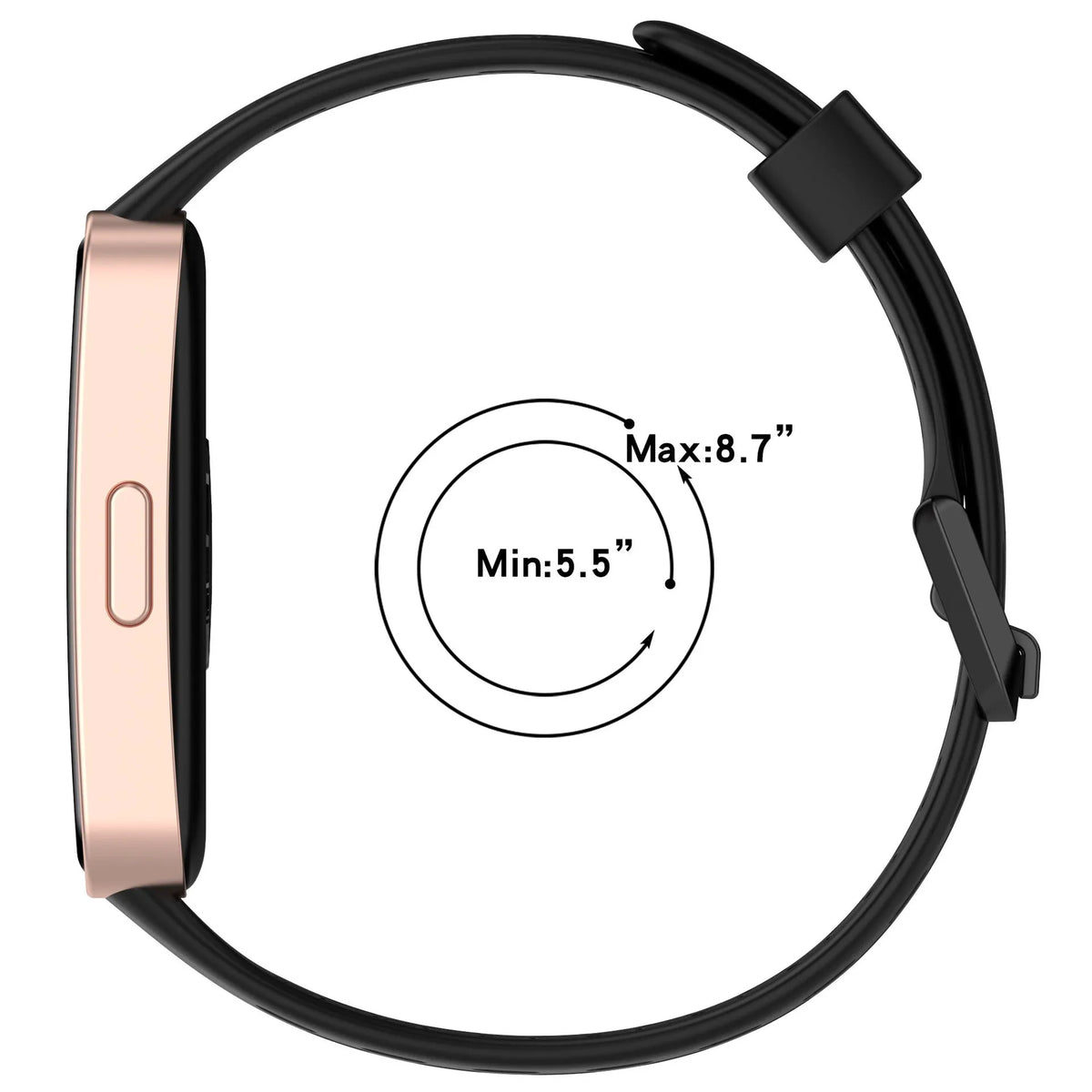 Huawei Band 8 Silicone Air Strap (Black)