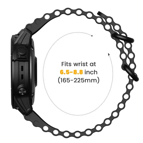 Garmin D2 Charlie Ocean Strap (Black)