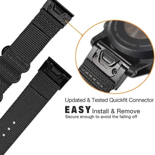 Garmin Descent MK2(i) Nylon Strap with Buckle (Black)