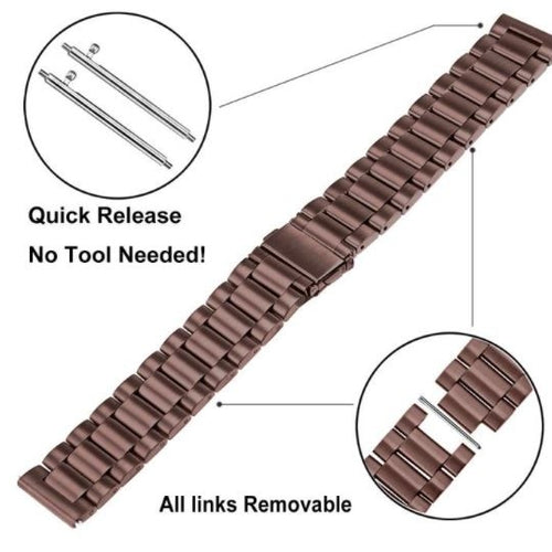 Amazfit Bip U (Pro) Steel Strap (Bronze-Brown)