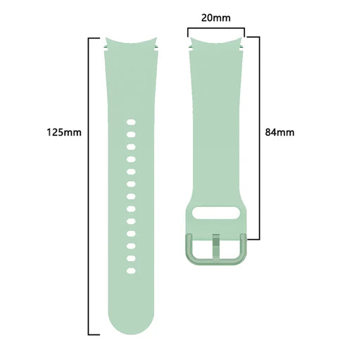 Bracelet silicone boucle Samsung Galaxy Watch 5 Pro (vert clair)