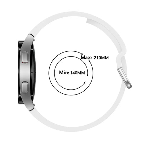 Bracelet silicone boucle Samsung Galaxy Watch 7 - 44mm (blanc)