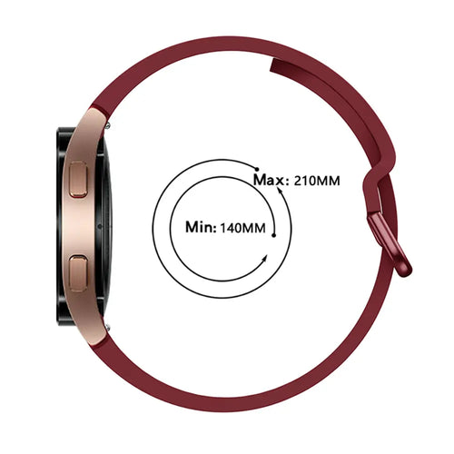 Bracelet silicone boucle Samsung Galaxy Watch 5 Pro (rouge)
