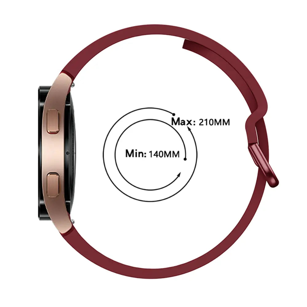 Bracelet silicone boucle Samsung Galaxy Watch 5 Pro (rouge)