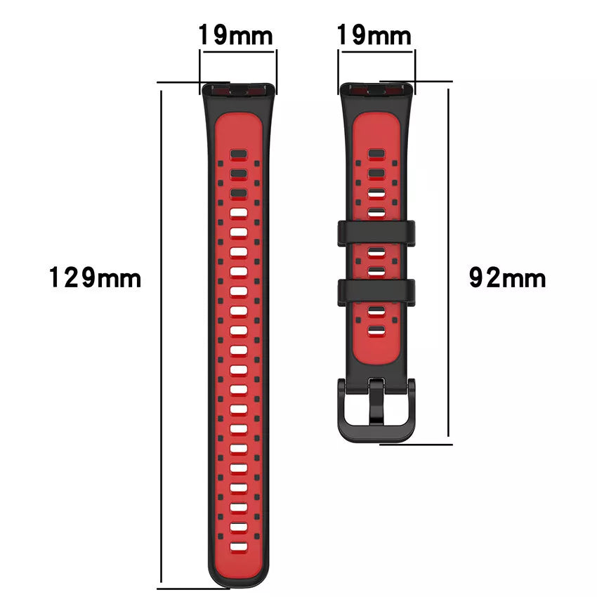 Bracelet sport Huawei Band 10 (noir/rouge)