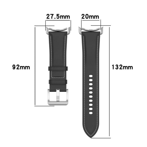 Bracelet cuir Google Pixel Watch 4 - 41mm (noir)