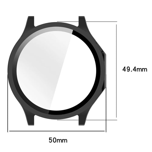 OnePlus Watch 4 (47mm) PC Case with Glass (Black)