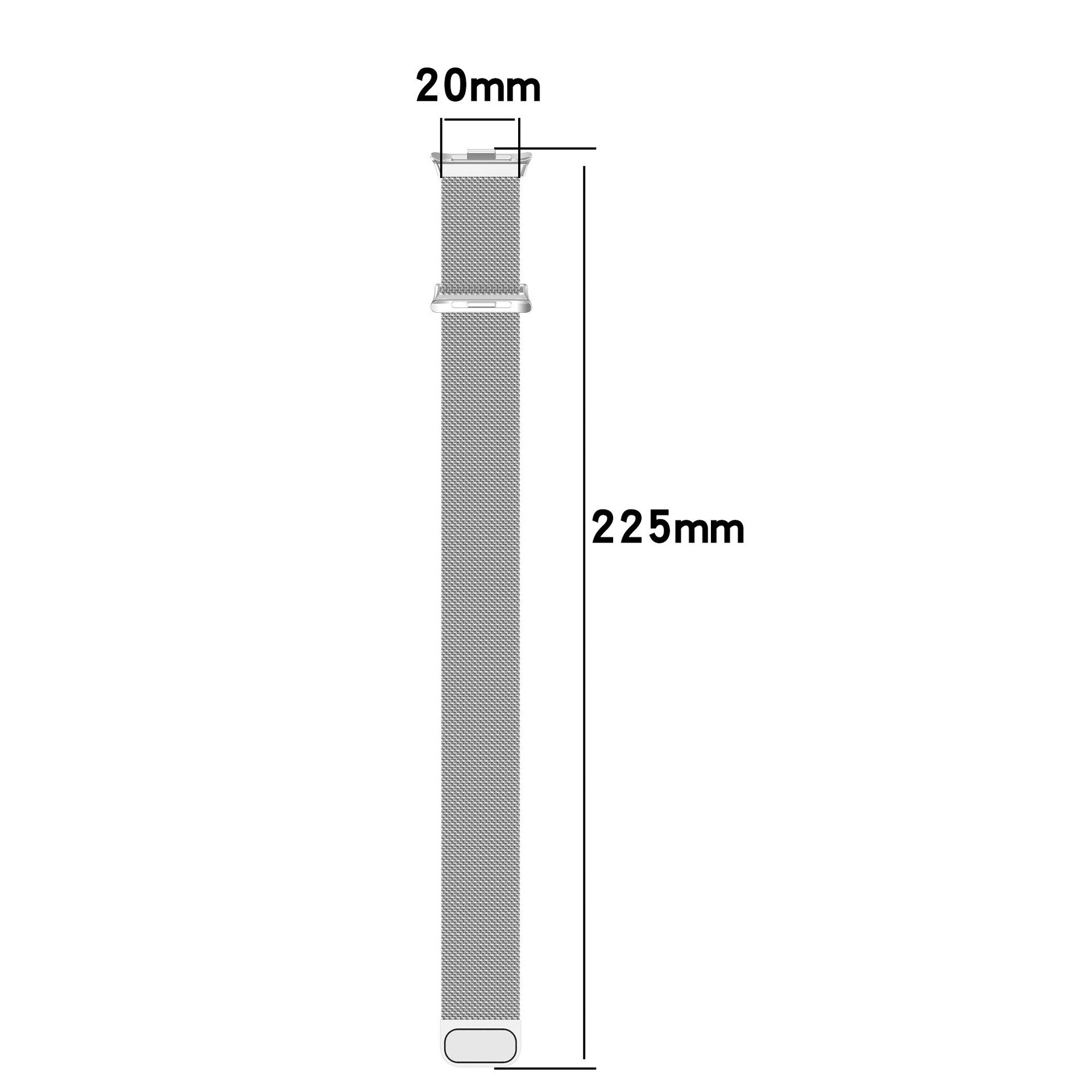 Bracelet milanais Xiaomi Smart Band 10 Pro (argent)