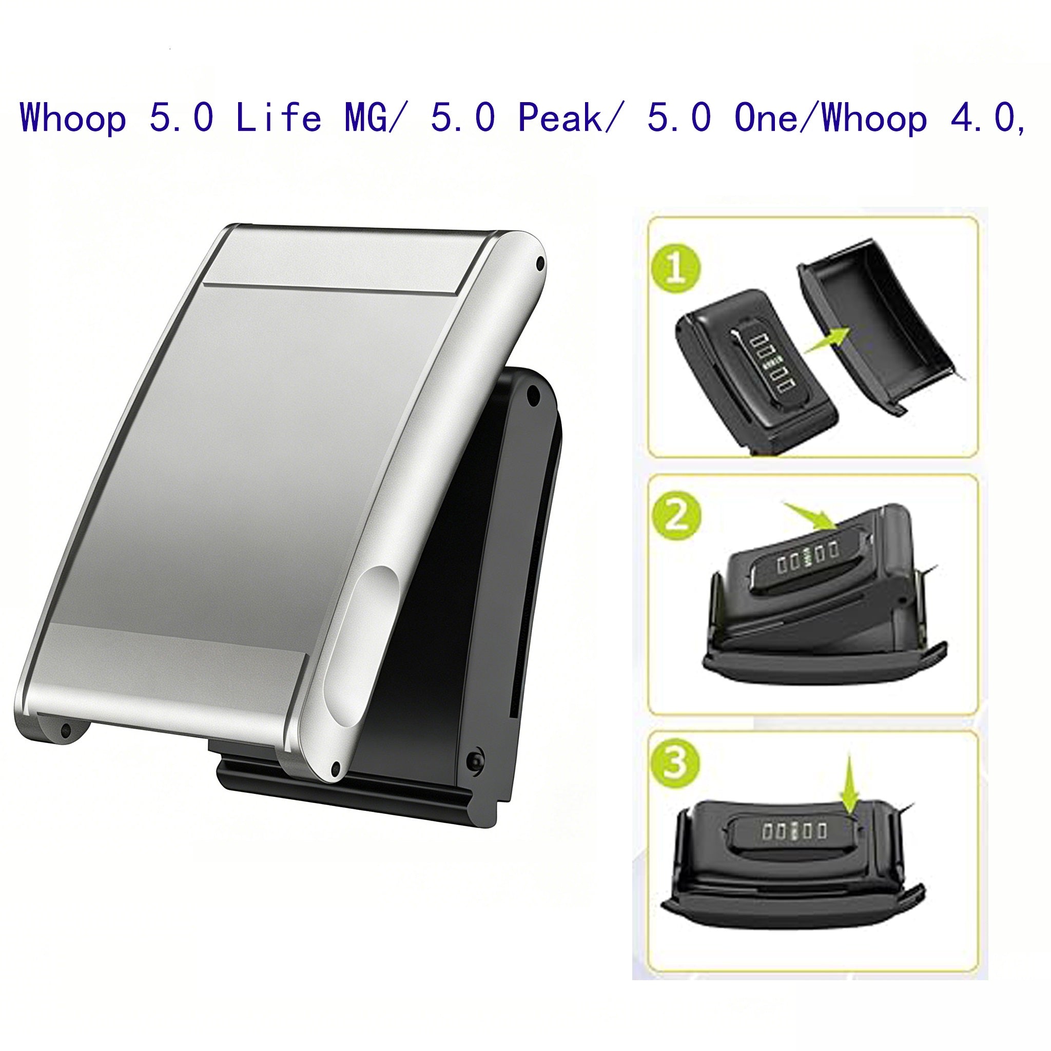 Bracelet acier WHOOP 5.0 (argent)